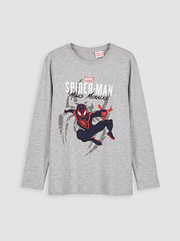 LCW Kids Erkek Çocuk Spider-Man Baskılı Pijama Üst