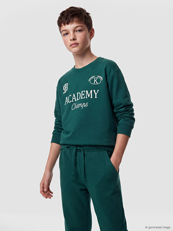 LCW Kids принтті ұлдарға арналған спорттық костюм жиынтығы
