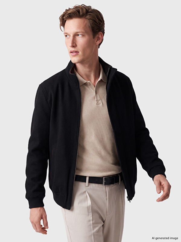 SOUTHBLUE Regular Fit Erkek Kaşe Mont