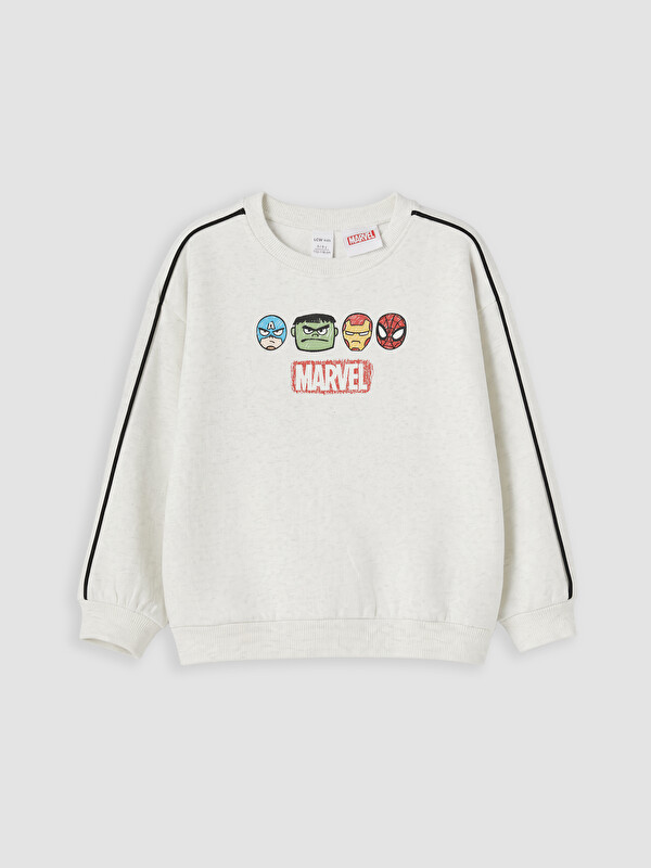 LCW Kids Avengers Baskılı Erkek Çocuk Sweatshirt