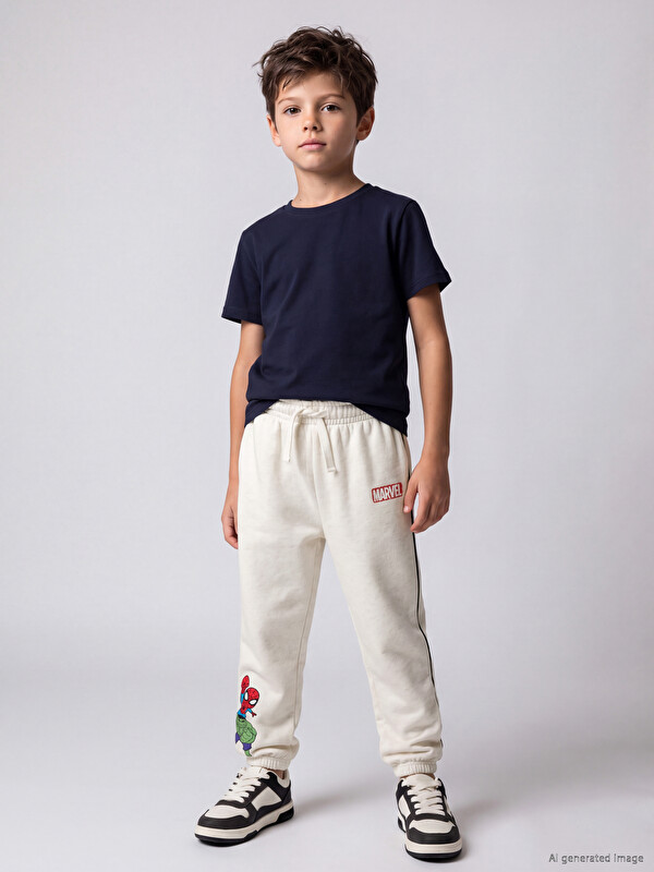 LCW Kids بنطال رياضي رياضي أبيض ولد