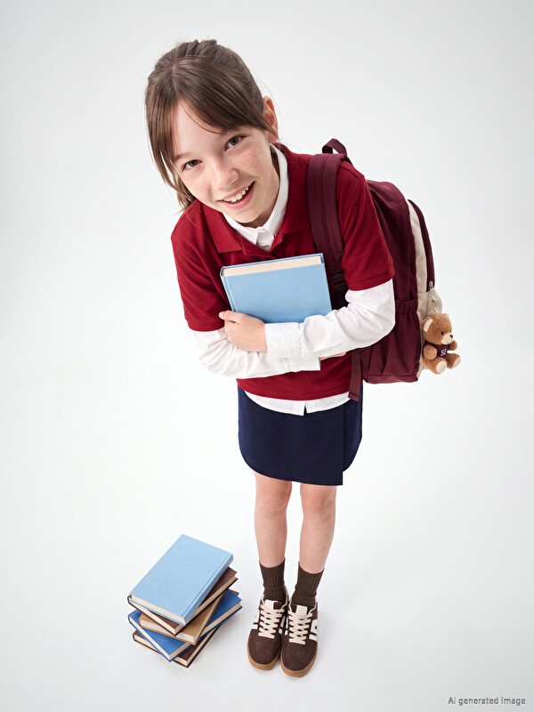 LCW Kids Kız Çocuk Gabardin Şort Etek
