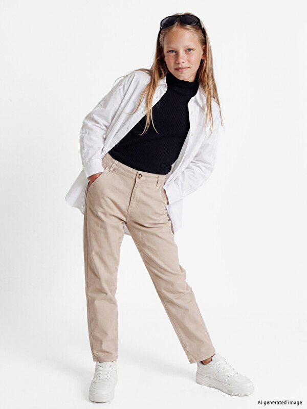 LCW Kids Regular Fit keper pantalone za devojčice