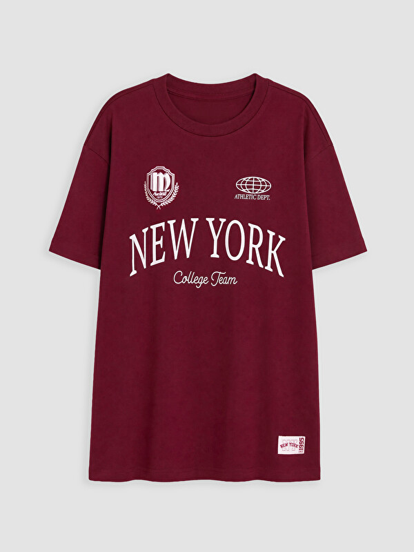 LCW Kids Boy Bordeaux T-Shirt