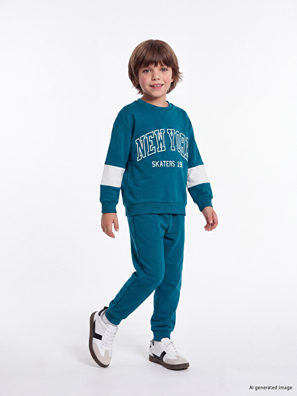 LCW Kids New York Baskılı Erkek Çocuk Takım