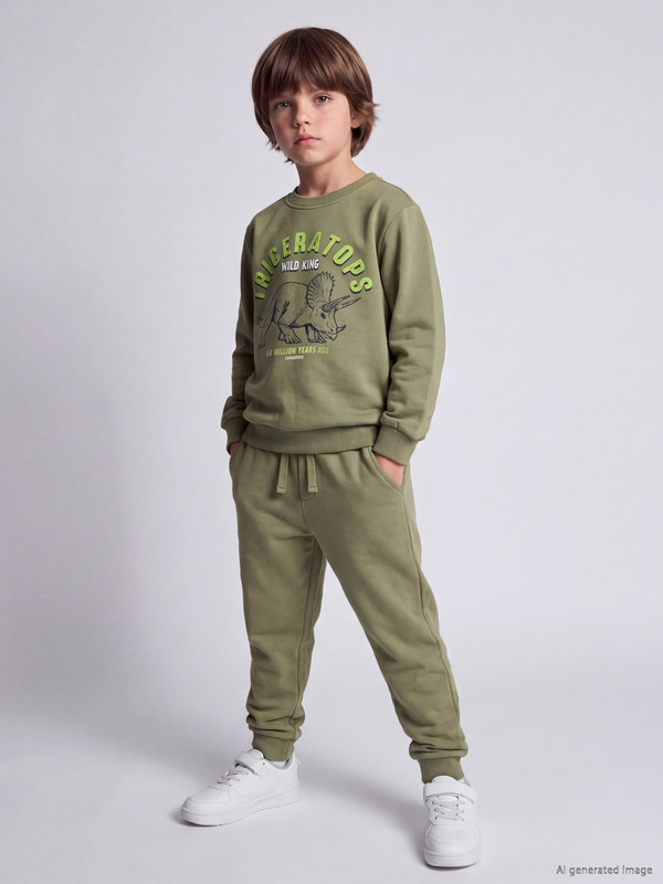 LCW Kids Printed Boys' Thick Tracksuit