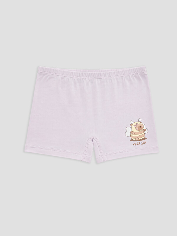 LCW Kids Baskılı Kız Çocuk Boxer