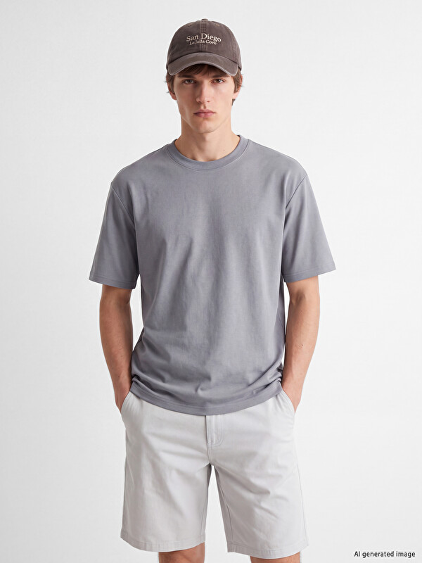 XSIDE Crew Neck Short Sleeve Men's Sweatshirt
