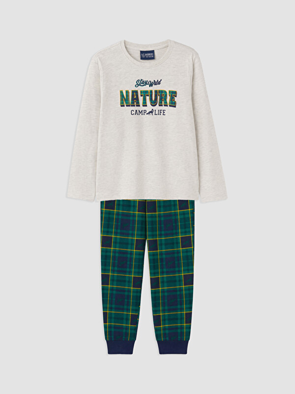 LCW Kids Момче Екру Пижама
