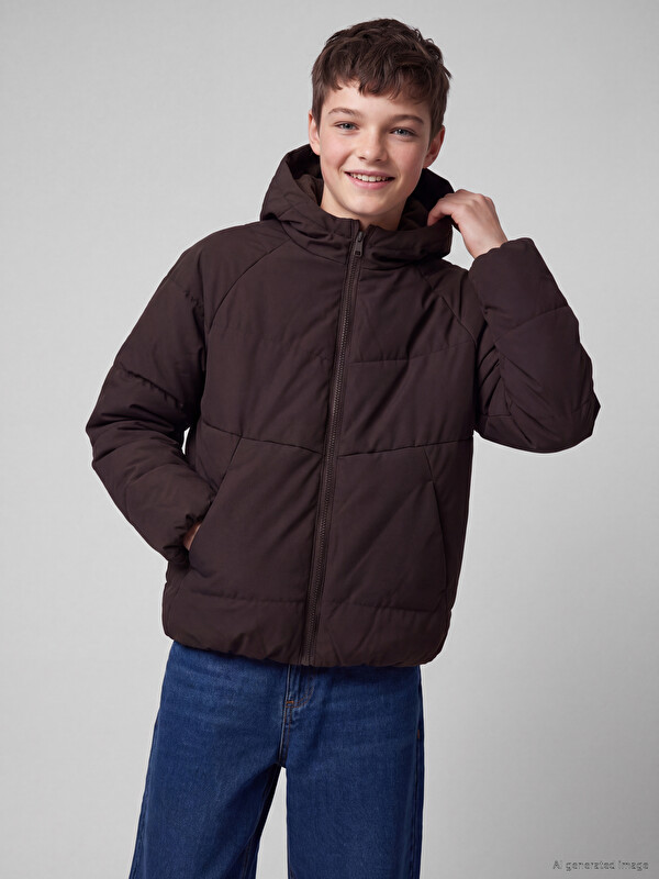LCW Kids Su İtici Erkek Çocuk Şişme Mont