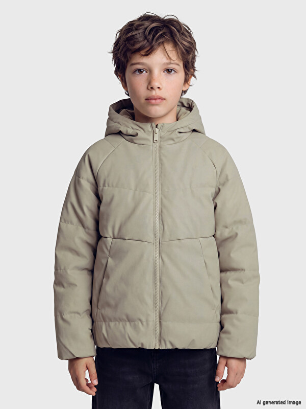 LCW Kids Su İtici Erkek Çocuk Şişme Mont