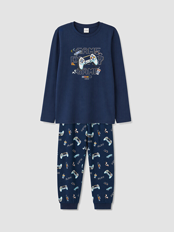 LCW Kids Printed Boys' Pyjamas Set