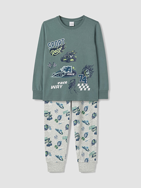 LCW Kids Ensemble de pyjama Bleu Garçon