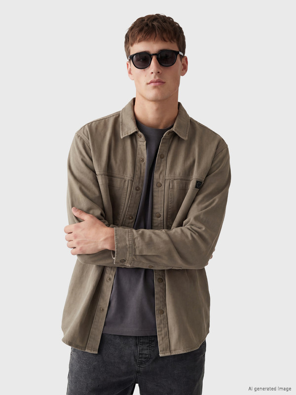 LCW Jeans Loose Fit Men's Jean Shirt