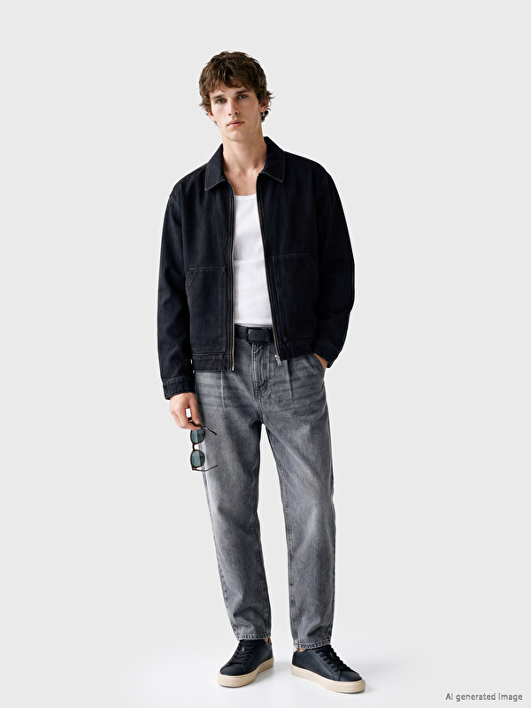 LCW Jeans Loose Fit Men's Jean Jacket