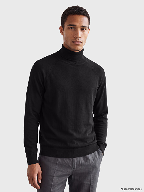 LCW Vision Pulover Tricotat Mock Neck Bărbați
