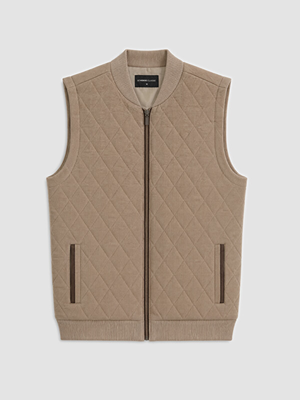 LCWAIKIKI Classic Vestă Tricotată Bărbați Regular Fit cu Guler College