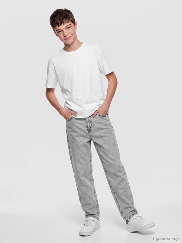 LCW Kids Baggy Fit Erkek Çocuk Jean Pantolon