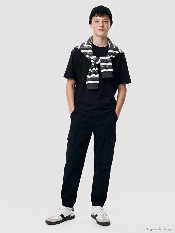 LCW Kids Boys' Gabardine Cargo Trousers