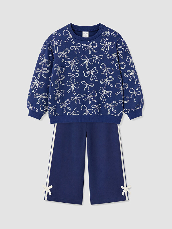 LCW baby Set sportiv me motive me fjongo për foshnja vajza