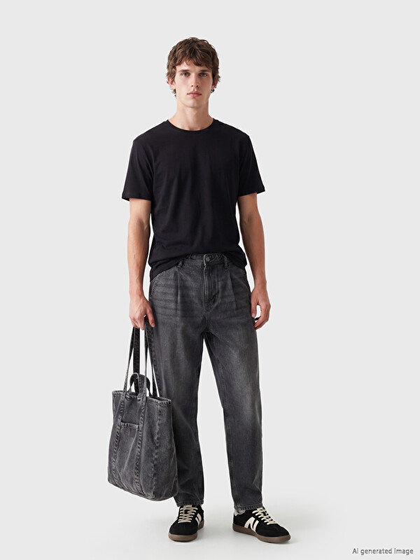 LCW Jeans 710 თავისუფალი მორგების მამაკაცის ჯინსი