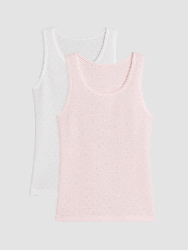 LCW Kids Crew Neck Girls' Vest 2 Pack