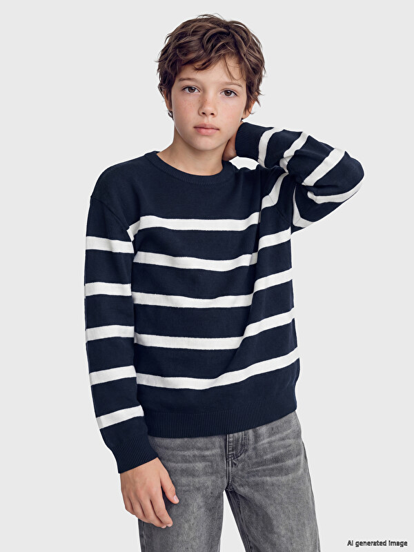 LCW Kids Crew Neck Boys' Knitwear Sweater