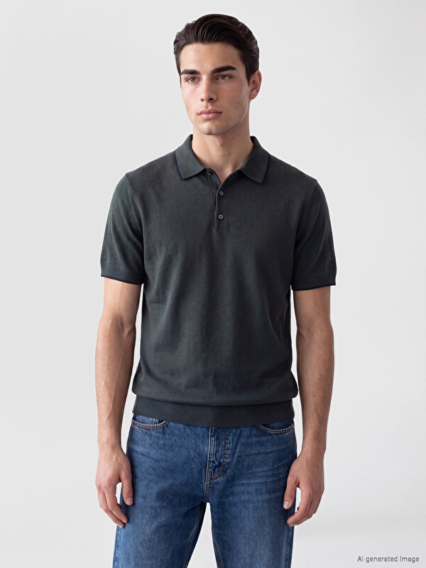 LCWAIKIKI Classic Polo Collar Men's Knitwear T-Shirt