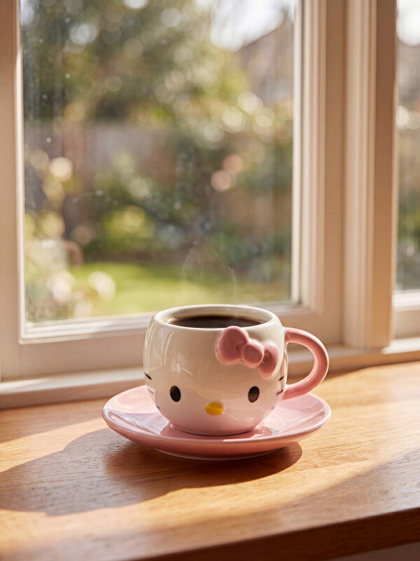 LCW HOME Hello Kitty štampani keramički set šolja za kafu 110 ml