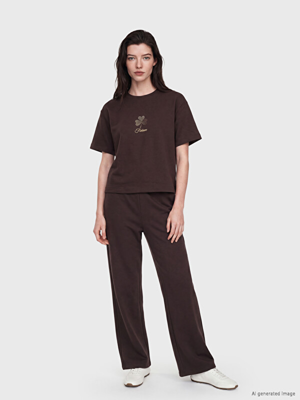 LCW Comfort Beli Lastikli Soft Touch Kadın Eşofman Altı