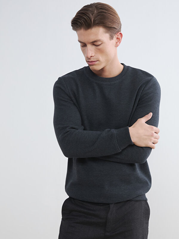 SOUTHBLUE Bisiklet Yaka Erkek Sweatshirt	