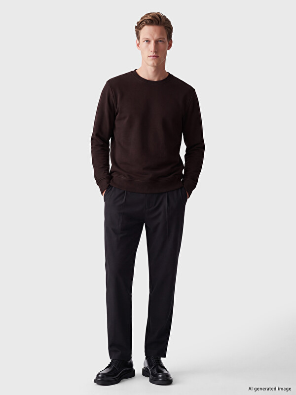 SOUTHBLUE Bisiklet Yaka Erkek Sweatshirt