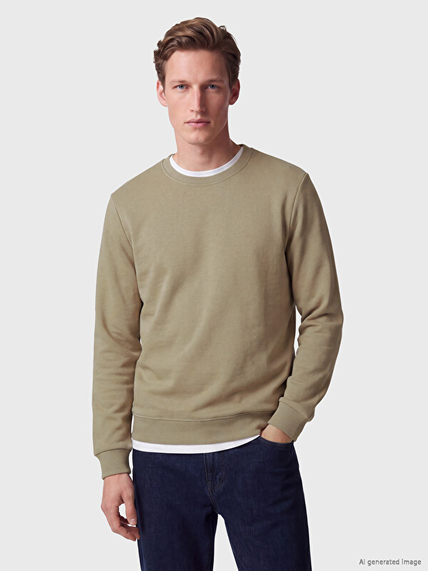 SOUTHBLUE Bisiklet Yaka Erkek Sweatshirt	