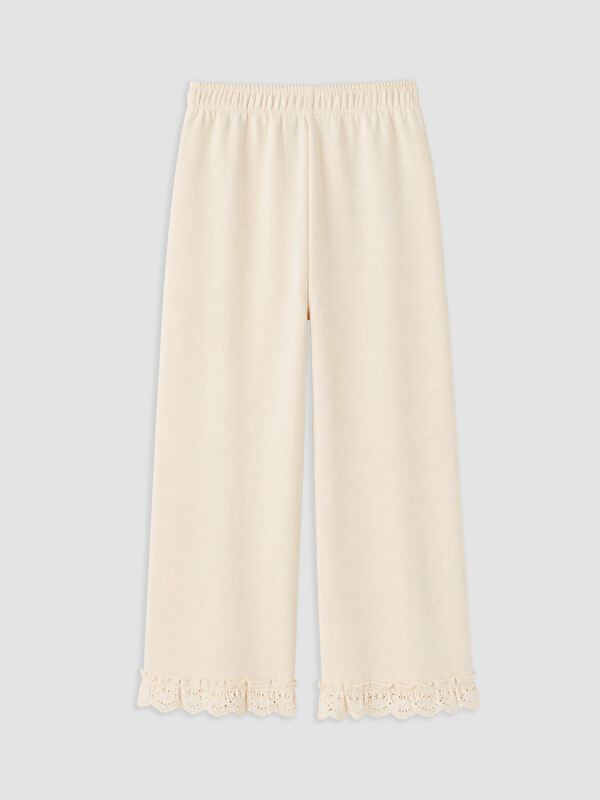 LCW Kids Girl Beige Sweatpants