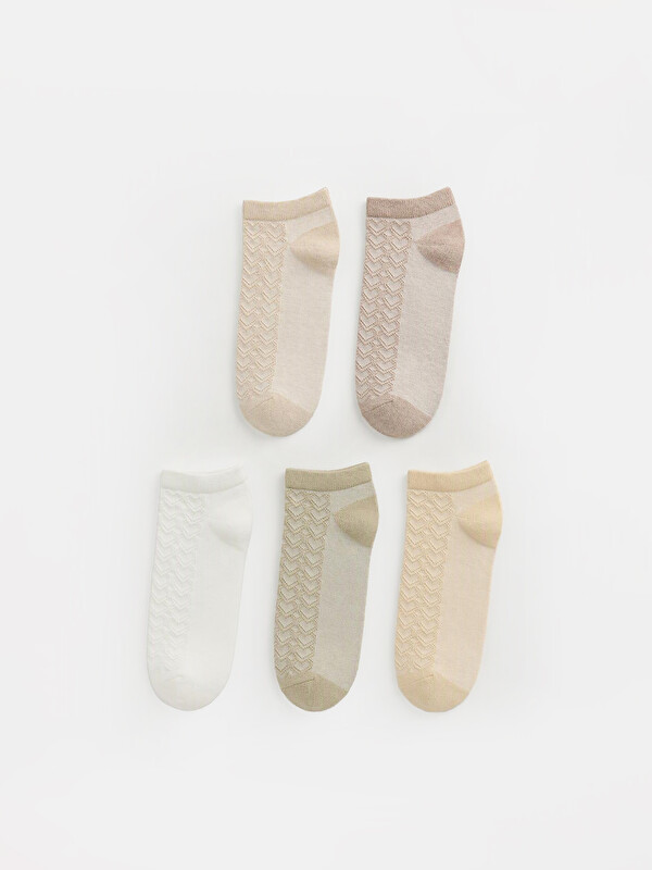 LCW DREAM Heart Patterned Women's Ankle Sock 5-pack