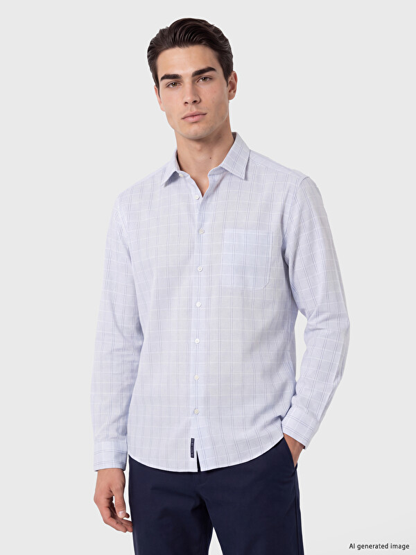 LCW BUSINESS Regular Fit Plaid Men's Shirt