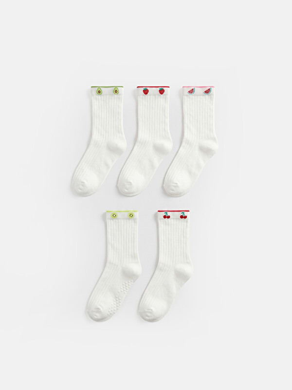 LCW DREAM Woman Ecru Ankle Socks