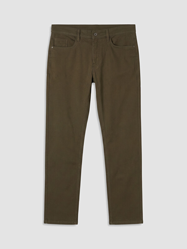 LCWAIKIKI Classic Muškarac Kaki Chino pantalone