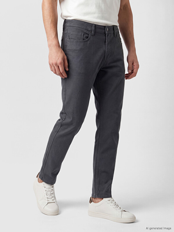 LCWAIKIKI Classic Man Anthracite Chino Trousers