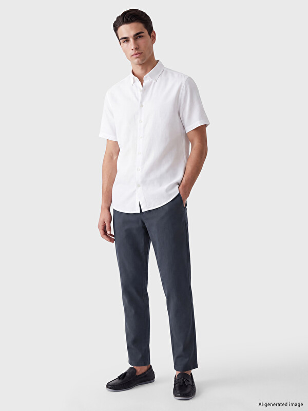 LCWAIKIKI Classic Man Indigo Chino Trousers