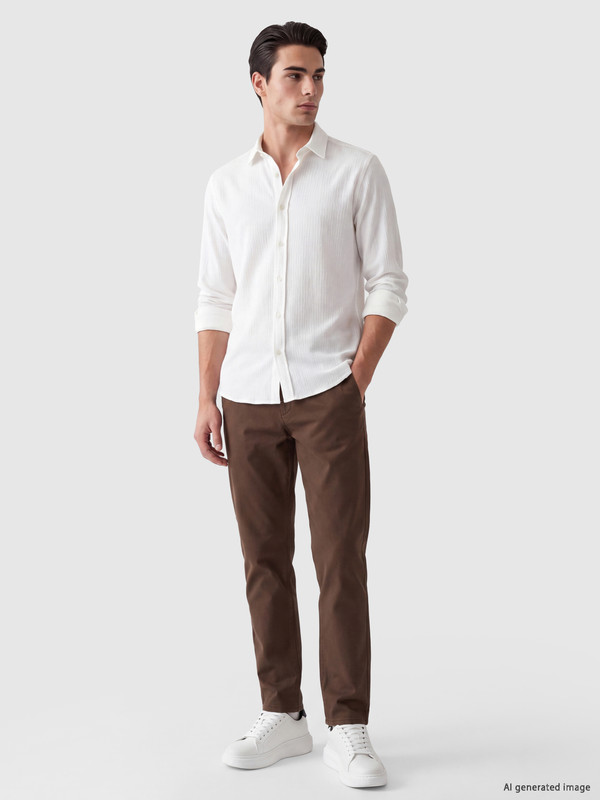 LCWAIKIKI Classic Man Brown Chino Trousers