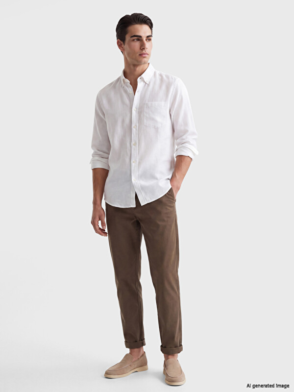 LCWAIKIKI Classic Man Brown Chino Trousers