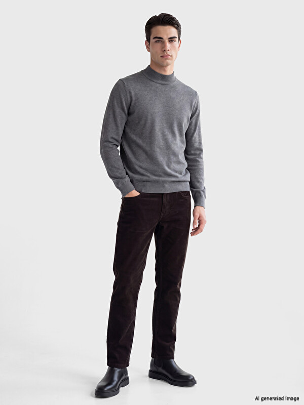 LCWAIKIKI Classic Regular Fit Velvet Men's Trousers