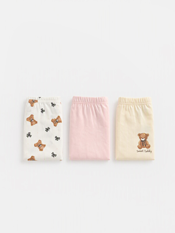 LCW Kids Baskılı Kız Çocuk Pamuklu Boxer 3'lü
