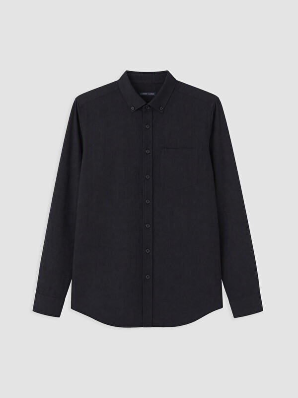 LCWAIKIKI Classic Regular Fit Armürlü Erkek Gömlek