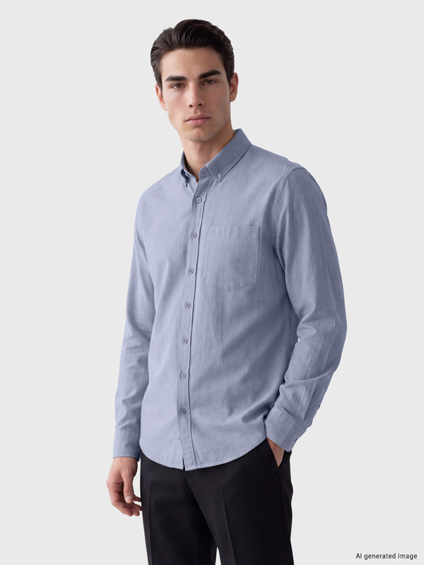 LCWAIKIKI Classic Regular Fit Dobby Men's Shirt