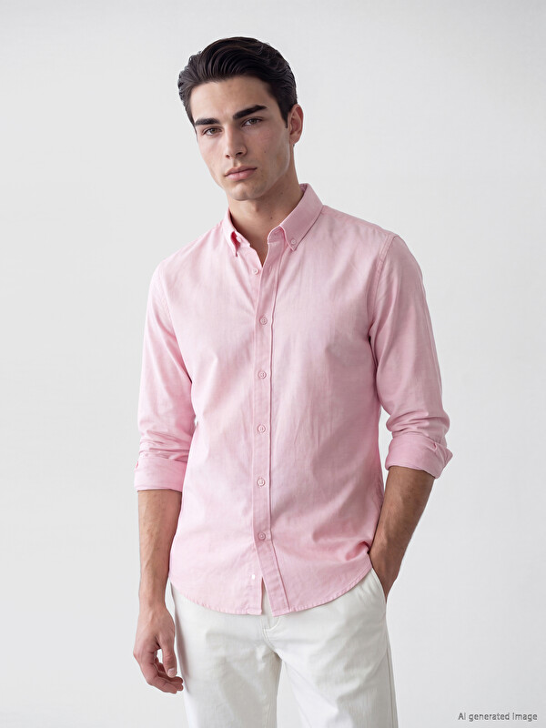 LCWAIKIKI Classic Slim Fit Oxford Men's Shirt