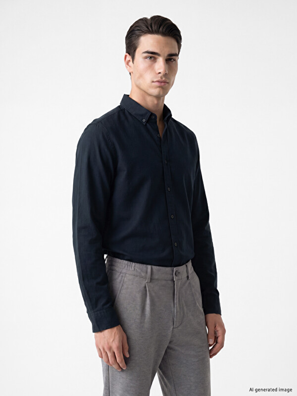 LCWAIKIKI Classic Slim Fit Oxford Men's Shirt