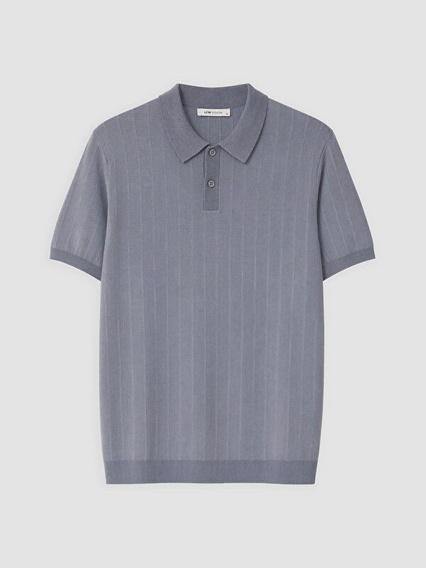 LCW Vision Polo Yaka Fitilli Erkek Triko Tişört