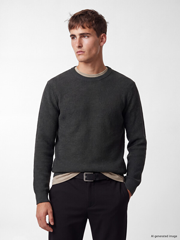 LCW Vision Crew Neck Men's Knitwear Sweater